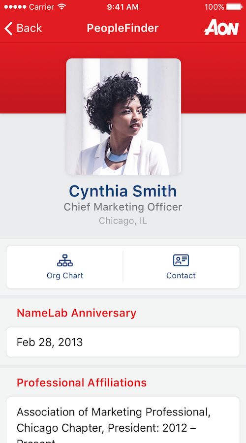 Aon PeopleFinder Mobile App screenshot 8